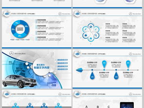 高端商务奔驰汽车销售保养维修售后PPT模板